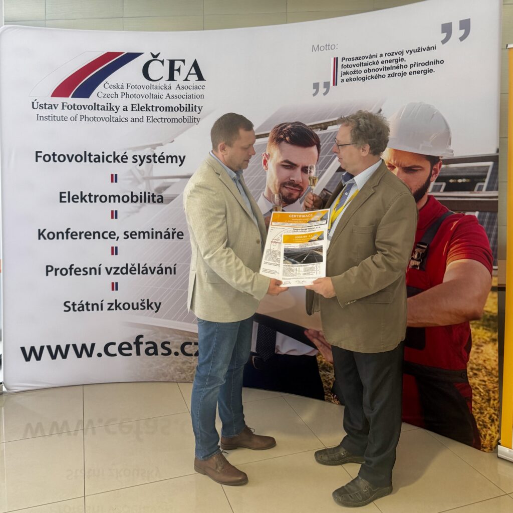 Energon Energy Solutions, s.r.o. vstoupila do nejvyšší ligy kvality instalací FVS_Certifikace referenční stavby