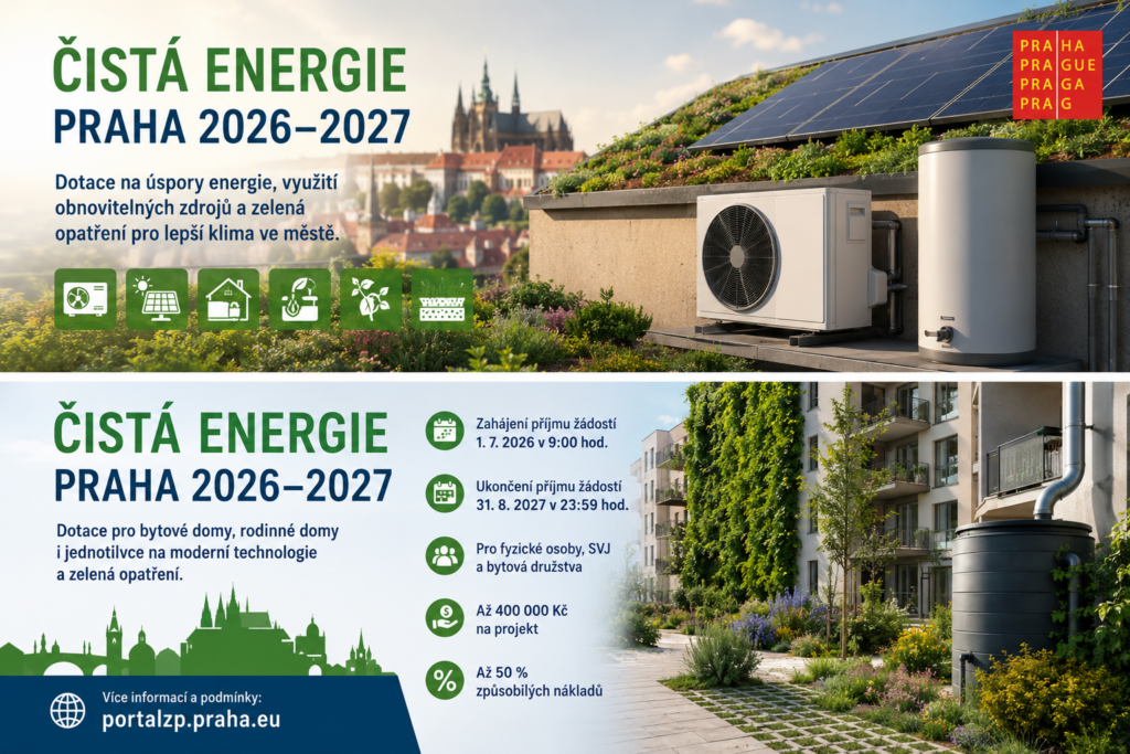 Čistá energie Praha 2026-2027